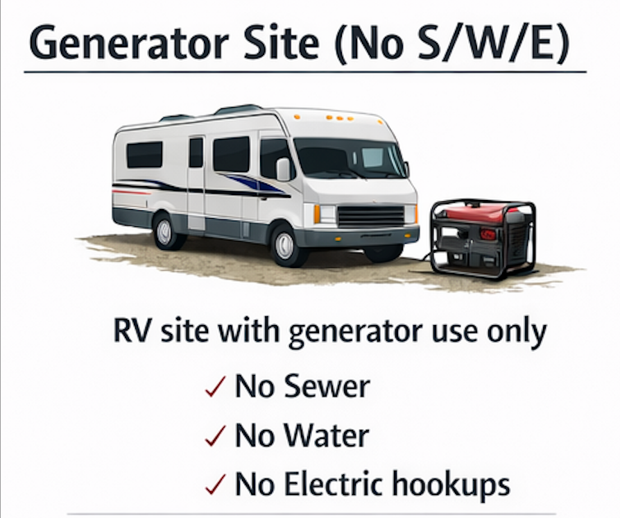 Generator Site Lodging (Rally Event Package)