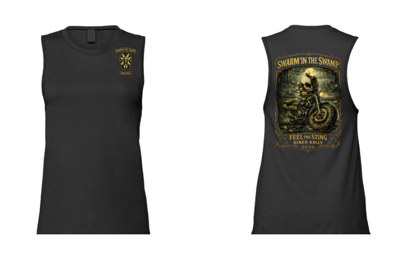 Official 2026 Swarm'in the Swamp Event Shirts